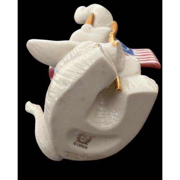 Lenox Classics AMERICAS ELEPHANT Patriotic America Flag 5" Figurine - Picture 6 of 10